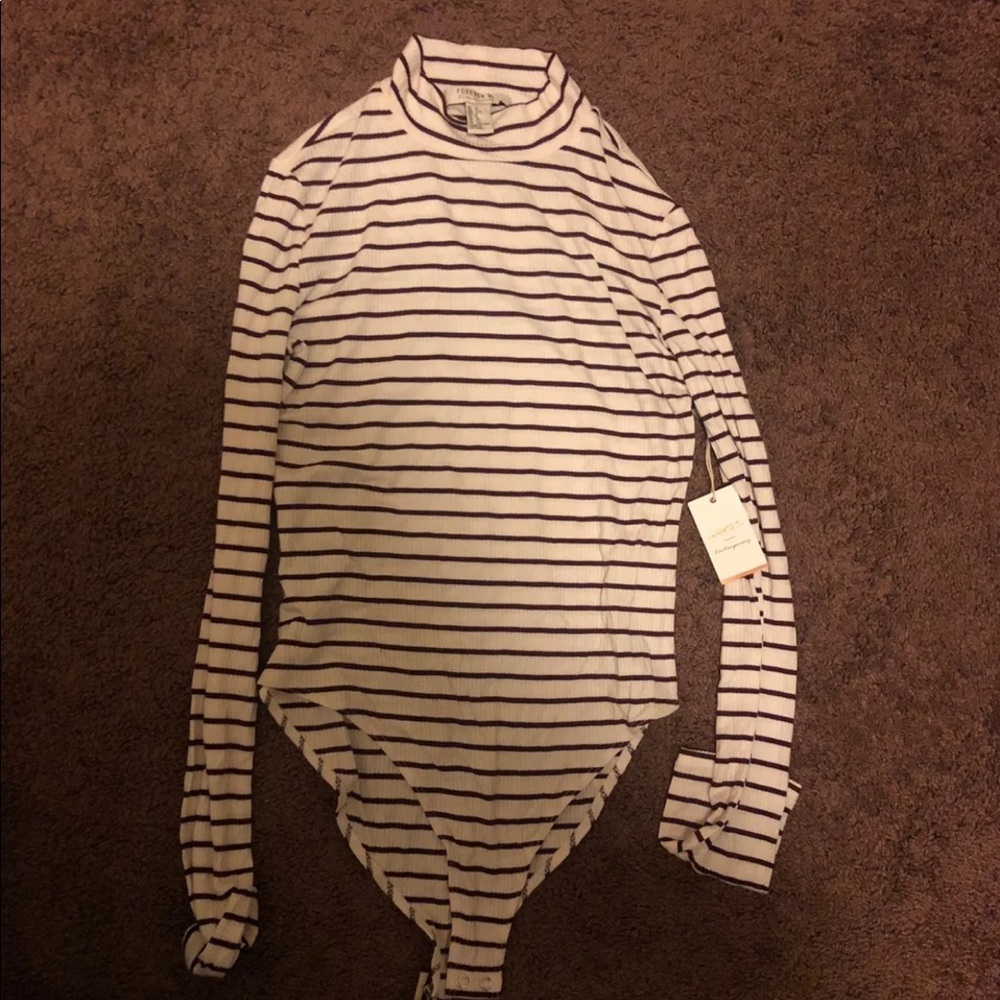 Forever 21 Mockneck Bodysuit